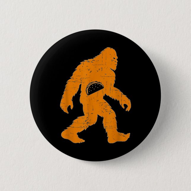 Cinco De Mayo Mexican Bigfoot Taco El Squatcho Spa Button (Vorderseite)