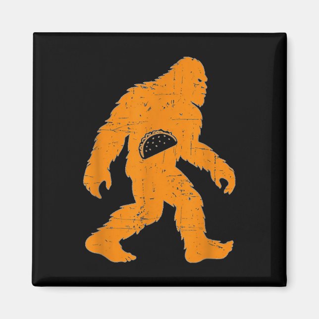 Cinco De Mayo Mexican Bigfoot Taco El Squatcho Spa Magnet (Vorne)