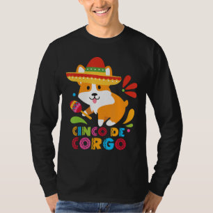 Cinco De Mayo Mexican Corgi Niedlich Dog Corgo T-Shirt