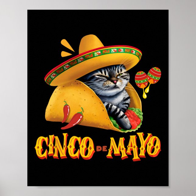 Cinco De Mayo - Mexican Fiesta 5 De Mayo Funny Tac Poster (Vorne)