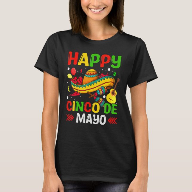 Cinco De Mayo Mexican Fiesta 5 De Mayo T-Shirt (Vorderseite)