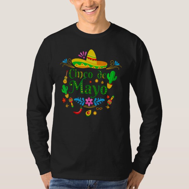 Cinco De Mayo Mexican Fiesta 5 De Mayo T-Shirt (Vorderseite)