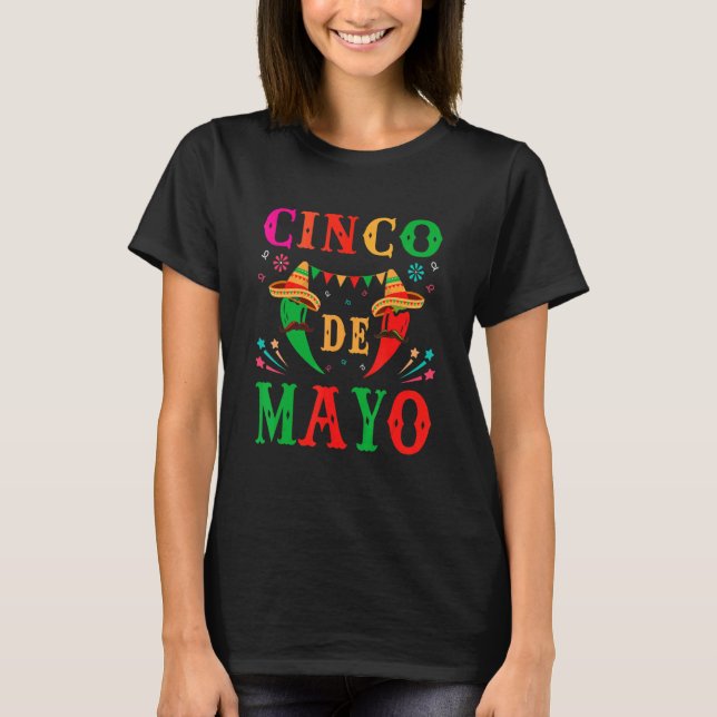 Cinco De Mayo Mexican Fiesta T-Shirt (Vorderseite)