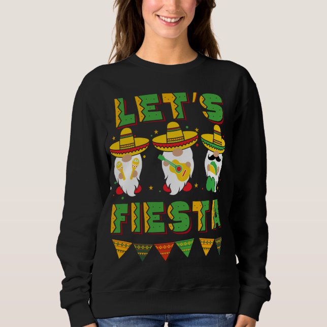 Cinco De Mayo Mexican Gnomes Lasse Fiesta Sweatshirt (Vorderseite)