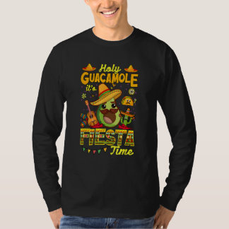 Cinco De Mayo Mexican Guitar Holy Guacamole Fiesta T-Shirt