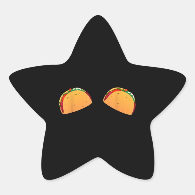 Cinco De Mayo Mexican TACO BOOS Geschenk Stern-Aufkleber (Vorderseite)