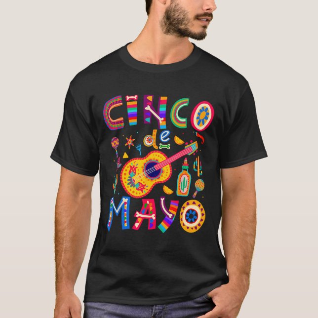 Cinco De Mayo Mexican Taco Funny 5 De Mayo Lasse W T-Shirt (Vorderseite)