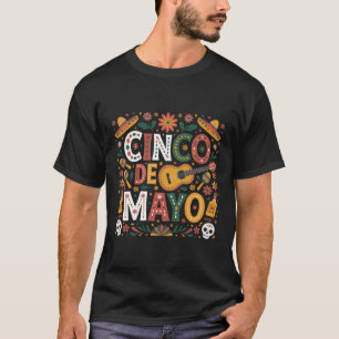 Cinco De Mayo Mexican Taco Guitar Fiesta Cinco De T-Shirt
