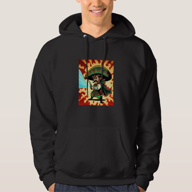 Cinco De Mayo Mexican Tradition Mexican Swordsman  Hoodie (Vorderseite)