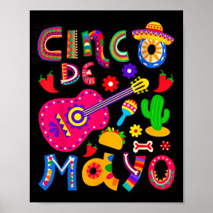 Cinco De Mayo Mexikanische Fiesta 5 De Mayo Mexiko Poster