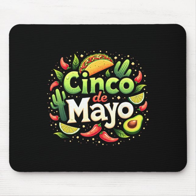Cinco De Mayo Mexikanische Fiesta 5 De Mayo Squad  Mousepad (Vorne)