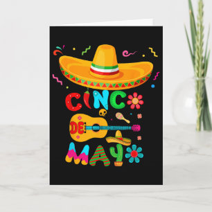 Cinco De Mayo Mexikanische Gitarre Kaktus Für Männ Karte