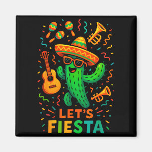 Cinco de mayo mexikanische Kaktus-Party lustig las Magnet