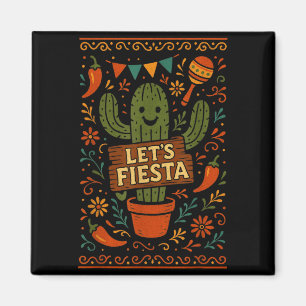 Cinco de Mayo mexikanische Kaktus-Party lustig las Magnet