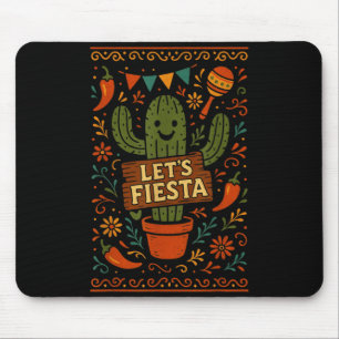 Cinco de Mayo mexikanische Kaktus-Party lustig las Mousepad