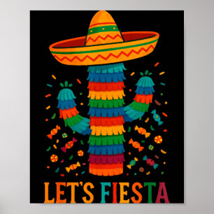 Cinco de Mayo mexikanische Kaktus-Party lustig las Poster