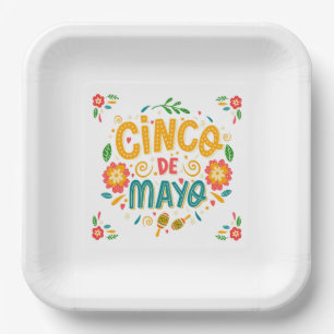 Cinco de Mayo Mexikanische Pappteller