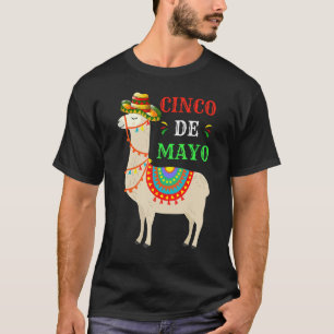 Cinco De Mayo Mexikanische Party Llama Mexikanisch T-Shirt