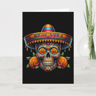 Cinco De Mayo Mexikanische Schädel Fiesta Karte