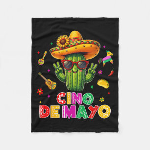 Cinco de mayo mexikanischer Kaktus lustig lass uns Fleecedecke