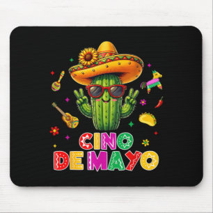 Cinco de mayo mexikanischer Kaktus lustig lass uns Mousepad