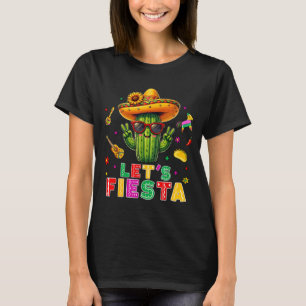 Cinco De Mayo Mexikanischer Kaktus Lustig Lass uns T-Shirt