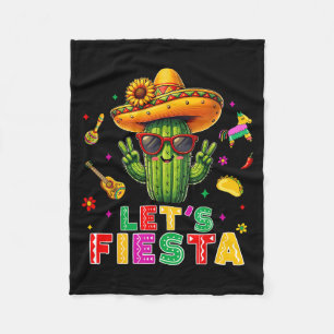 Cinco de Mayo mexikanischer Kaktus lustig, lasst u Fleecedecke