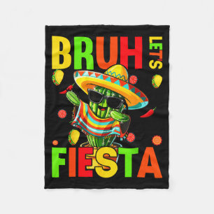 Cinco de Mayo mexikanischer Kaktus lustig lasst un Fleecedecke