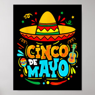 Cinco De Mayo Mexikanischer Sombrero Fiesta Chili Poster