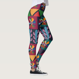 Cinco De Mayo Mexikanisches Kunstmuster Leggings