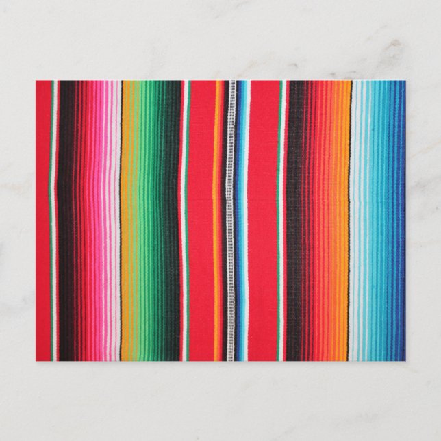 cinco de mayo, mexikanisches mexikanisches poncho  postkarte (Vorderseite)