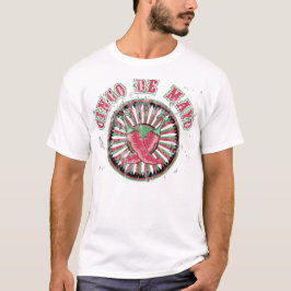 Cinco de Mayo mit Paprikaschoten und Streifen T-Shirt