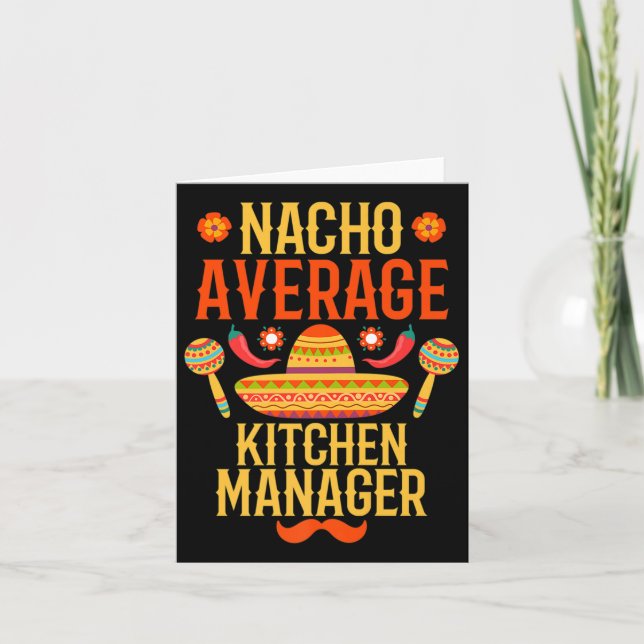 Cinco De Mayo Nacho Average Kitchen Manager Premiu Karte (Vorderseite)