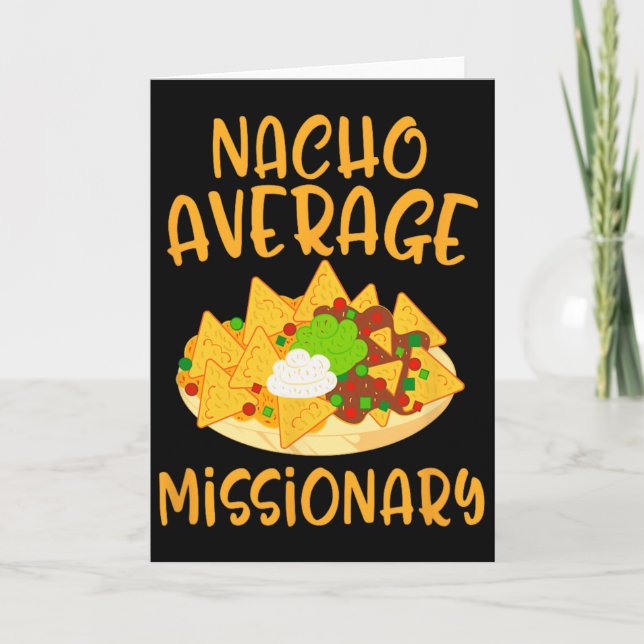 Cinco De Mayo Nacho Durchschnittlicher Missionar M Karte (Vorderseite)