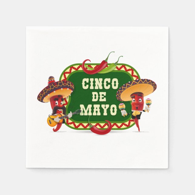 Cinco De Mayo Napkins Serviette (Vorderseite)