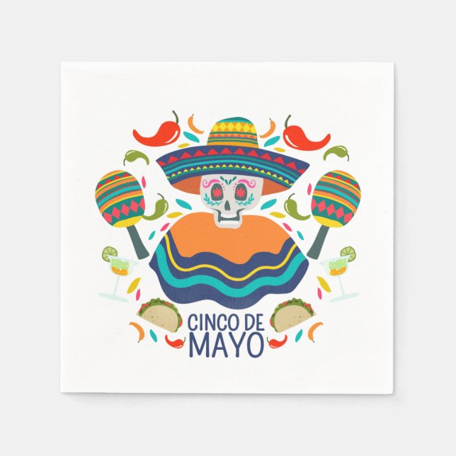 Cinco De Mayo Napkins Serviette (Vorderseite)