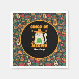 Cinco De Mayo - Niedliche Katze Serviette