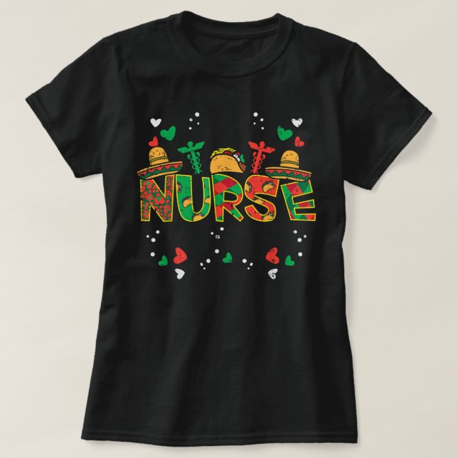 Cinco De Mayo Nurse Women Scrub Top  (Design vorne)