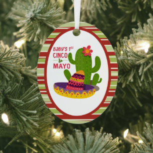 Cinco de mayo ornament aus metall