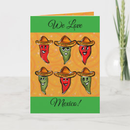 Cinco de Mayo Paprikaschoten Karte