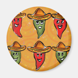 Cinco de Mayo Paprikaschoten Magnet