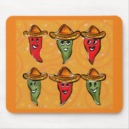 Cinco de Mayo Paprikaschoten Mousepad