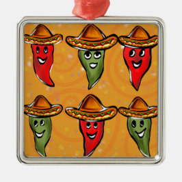 Cinco de Mayo Paprikaschoten Ornament Aus Metall