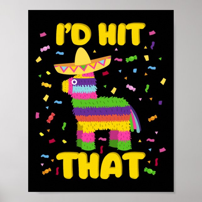Cinco De Mayo-Party, die ich treffen würde Pinatas Poster (Vorne)