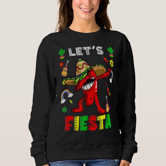Cinco De Mayo Party Lasse Fiesta Mexican Dabbing C Sweatshirt (Vorderseite)