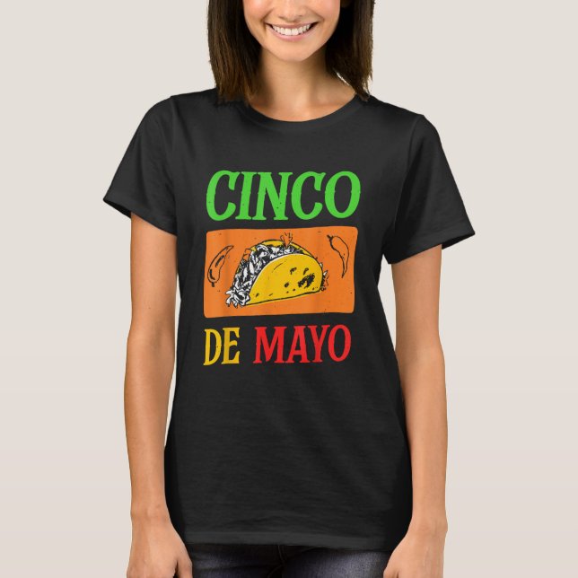 Cinco De Mayo Party Mexico Mexican Fiesta T-Shirt (Vorderseite)
