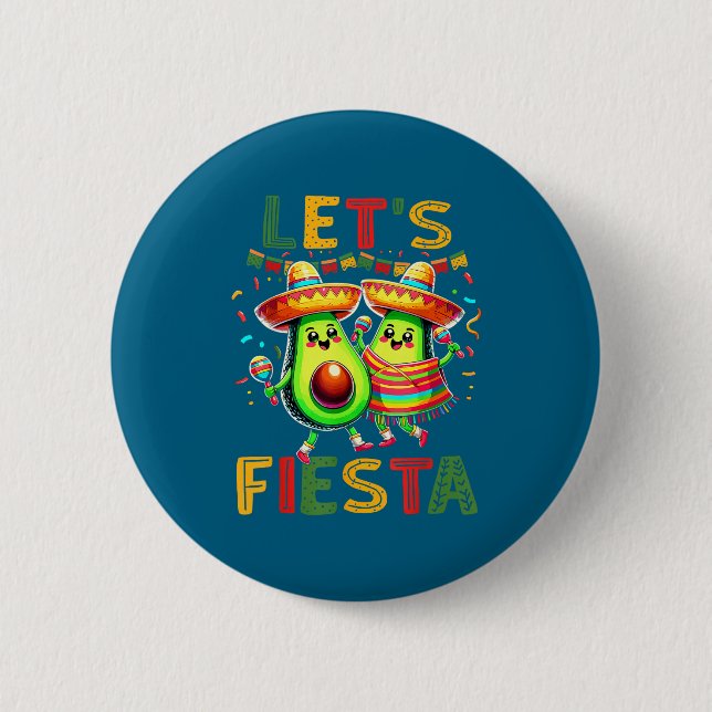 Cinco de Mayo-Party mexikanische Fiesta  Button (Vorderseite)