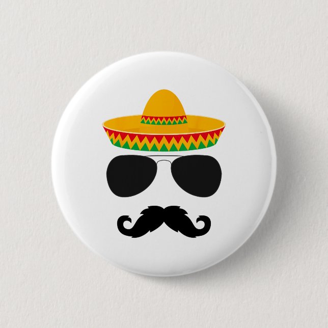 Cinco De Mayo Party Shirts Funny Cinco De Mayo Mus Button (Vorderseite)