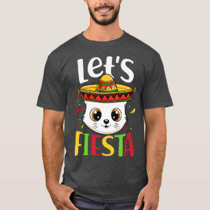 Cinco De Mayo Party Sombrero Hat Cat Lasse Fiesta T-Shirt