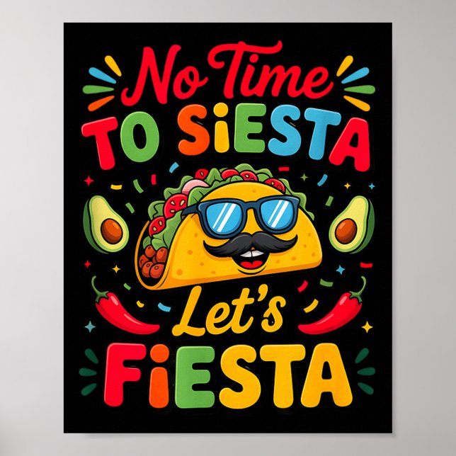 Cinco De Mayo Party Taco Fiesta Fun  Poster (Vorne)